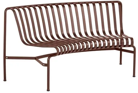 HAY Palissade Park Dining Bänk IN 1 st. inkl. monteringssats Ej fristående Iron Red