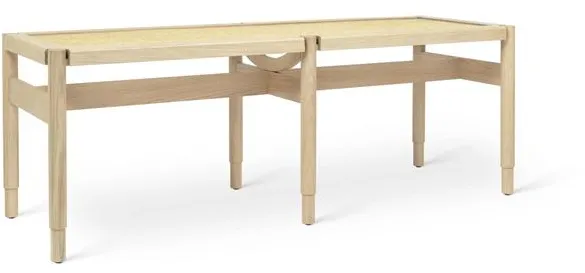 Mater Winston Bänk Mattlackad Ek