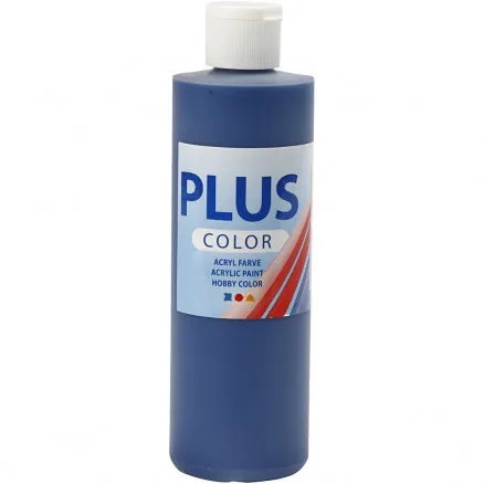 Plus Color hobbyfärg, marinblå, 250 ml/ 1 fl.
