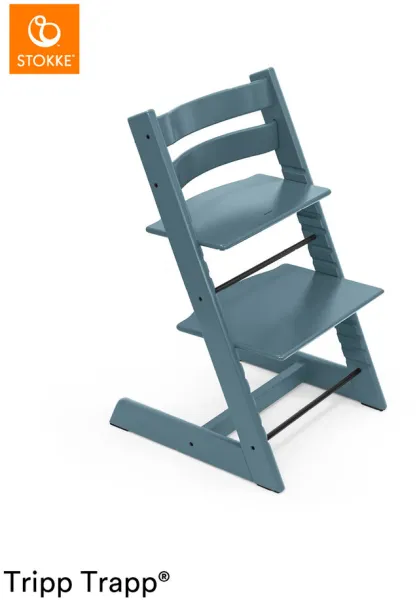 Hög stol bok - fjordblå