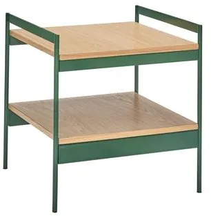 Hübsch Jaunty Sidobord Grön/Naturfärg