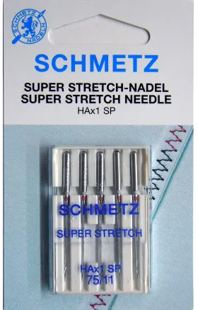 Schmetz Symaskinsnålar Super Stretch HAx1SP Strl. 75 - 5 st.