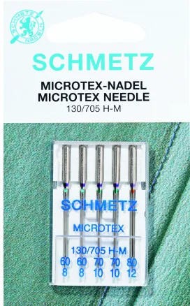 Schmetz symaskinsnålar Microtex 130/705 H-M str. 90 - 5 st