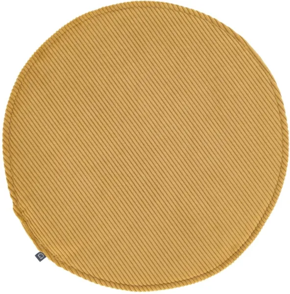 Sora, Matstolsdyna, senap, H2,5x35x35 cm